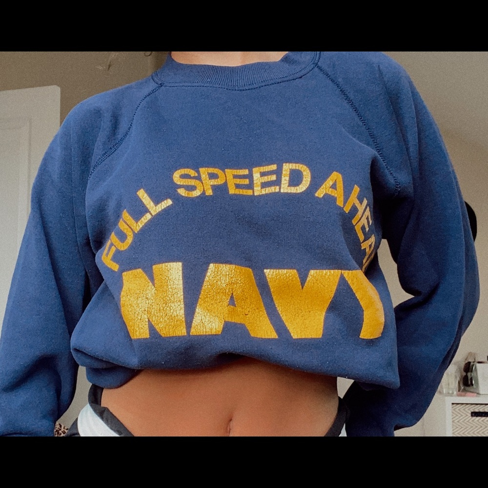 Vintage NAVY sweatshirt